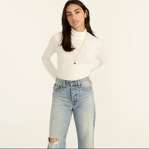 🤍NWOT J.CREW Tissue Turtleneck Ivory XL BNWT Limited Edition 1